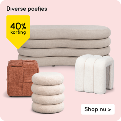 Diverse poefjes 40% korting