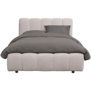Bed Maudy met opbergruimte - lichtgrijs - 120x200 cm