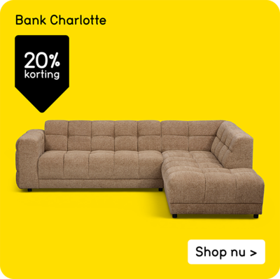 Bank Charlotte 20% korting