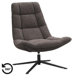 Draaifauteuil Emily - donkerbruin