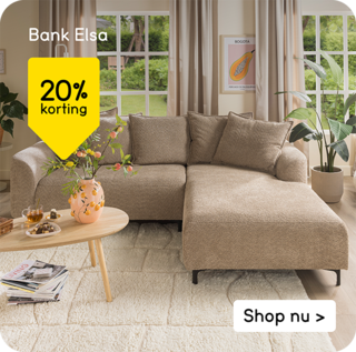 Bank Elsa 20% korting