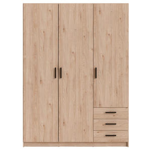 Kledingkast Sprint 3-deurs - eikenkleur - 200x147x50 cm