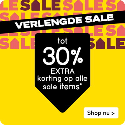 Verlengde sale: tot 30% extra korting op alle sale items