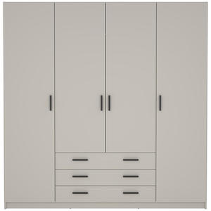 Kledingkast Sprint 4-deurs - greige - 200x196x50 cm