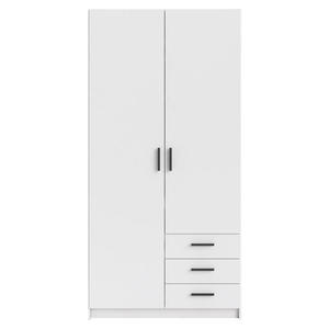 Kledingkast Sprint 2-deurs - wit - 200x98,5x50 cm