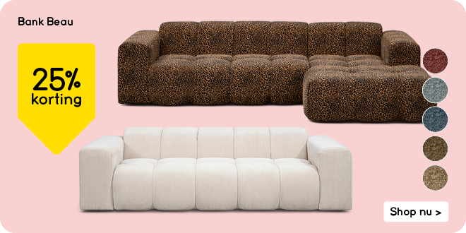 Bank Beau 25% korting