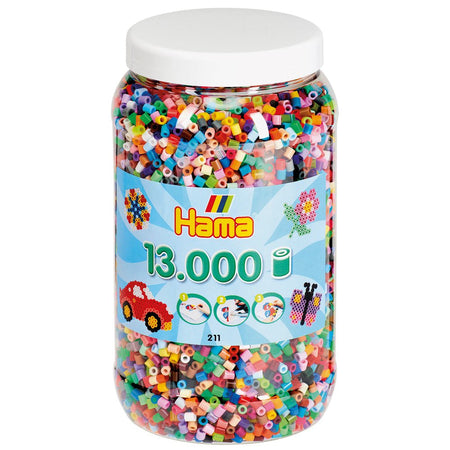 Hama Perler Midi 13000 stk Farvemix 68 (211-68)