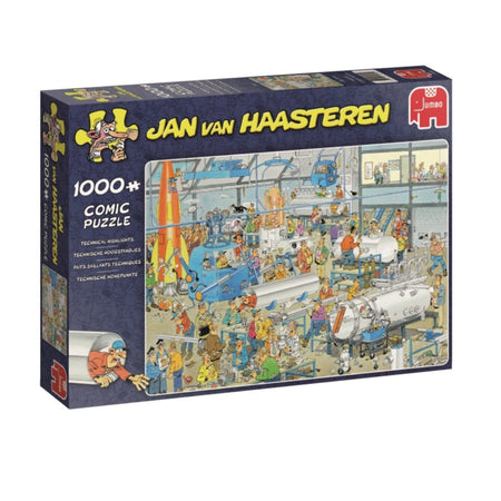 Pappuslespil - Tekniske Vidundere - 1000 brikker - Jan van Haasteren.