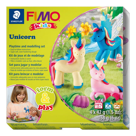 FIMO Kids modellervoks - ENHJØRNINGER 🦄