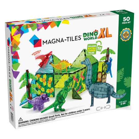 Magna-Tiles - Dino World XL - 50 dele - Fra 3 år