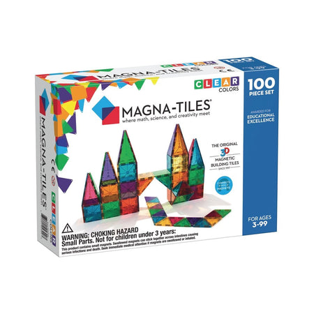 Magna-Tiles - 100 stk. transparent.