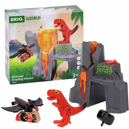 BRIO Aktiv vulkan med dinosaurer