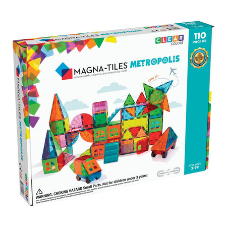 Magna-Tiles Metropolis - 110 dele - Transparent.