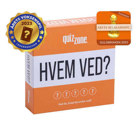 Quizzone: HVEM VED? Årets Selskabsspil 2023