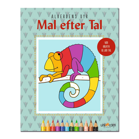 Malebog - Mal Efter Tal - Alverdens Dyr fra 5 år.