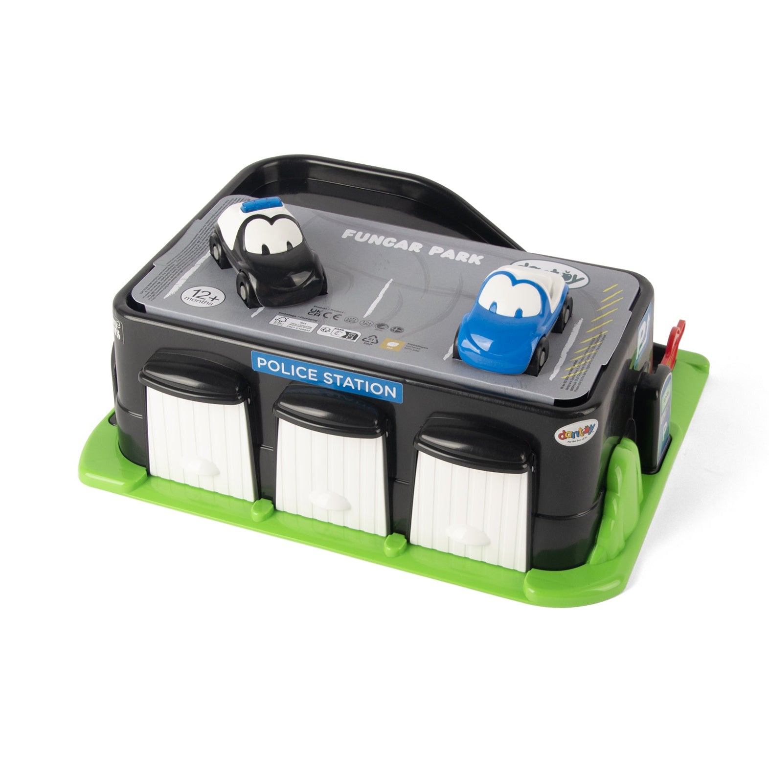 Image of Dantoy Funcars Politistation med 2 biler