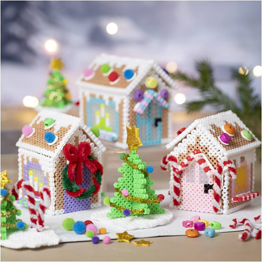 Image of Lag pepperkakehus av rørperler