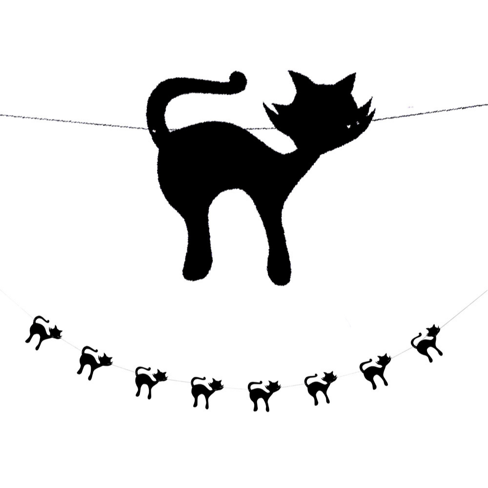 Image of Papirgirlander - Katter, 300 cm