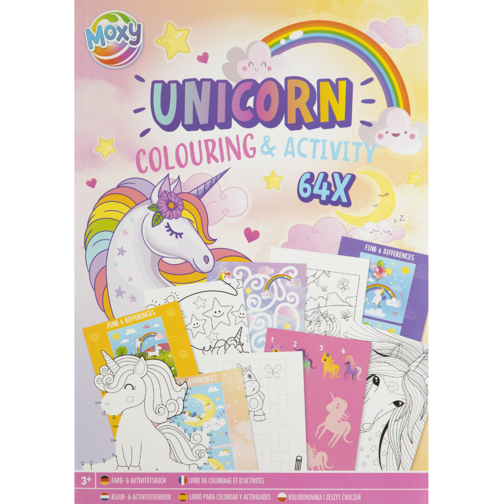 Image of Aktivitetsbok - Enhjørninger, 64 sider