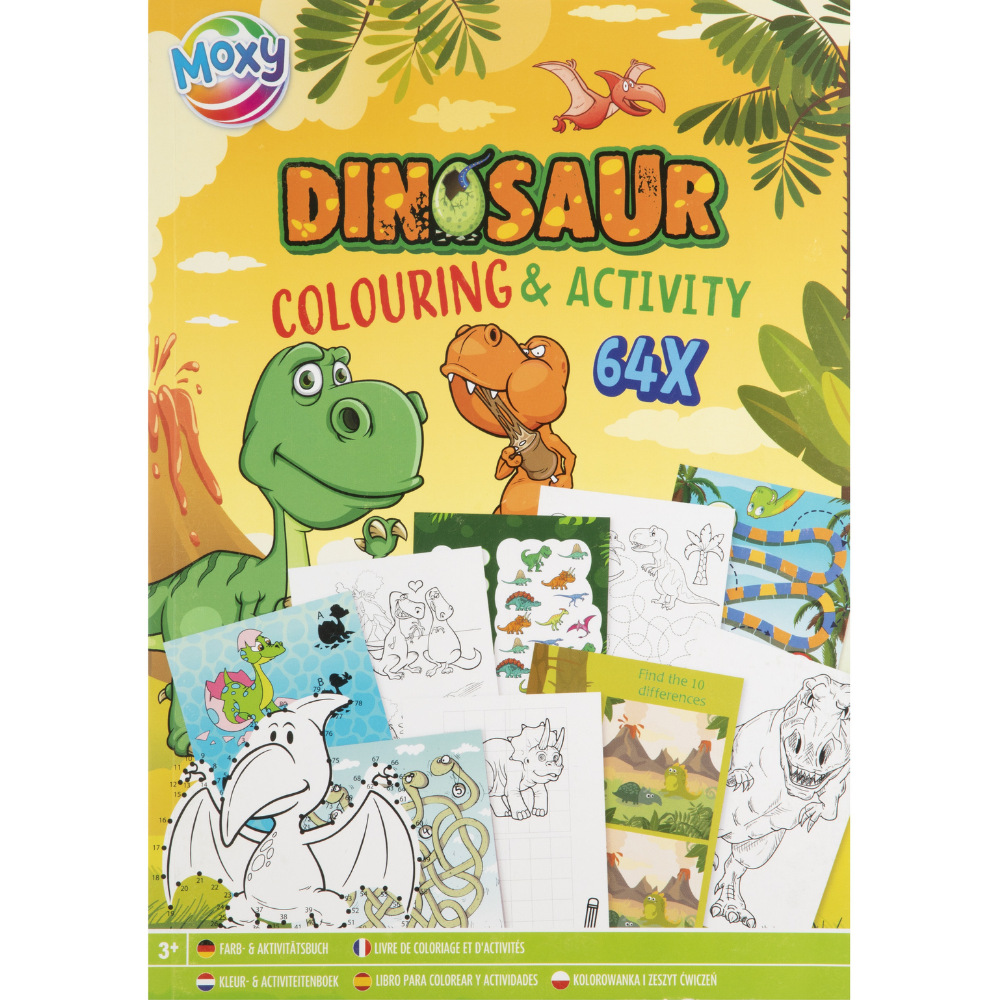 Image of Aktivitetsbok - Dinosaurer, 64 sider