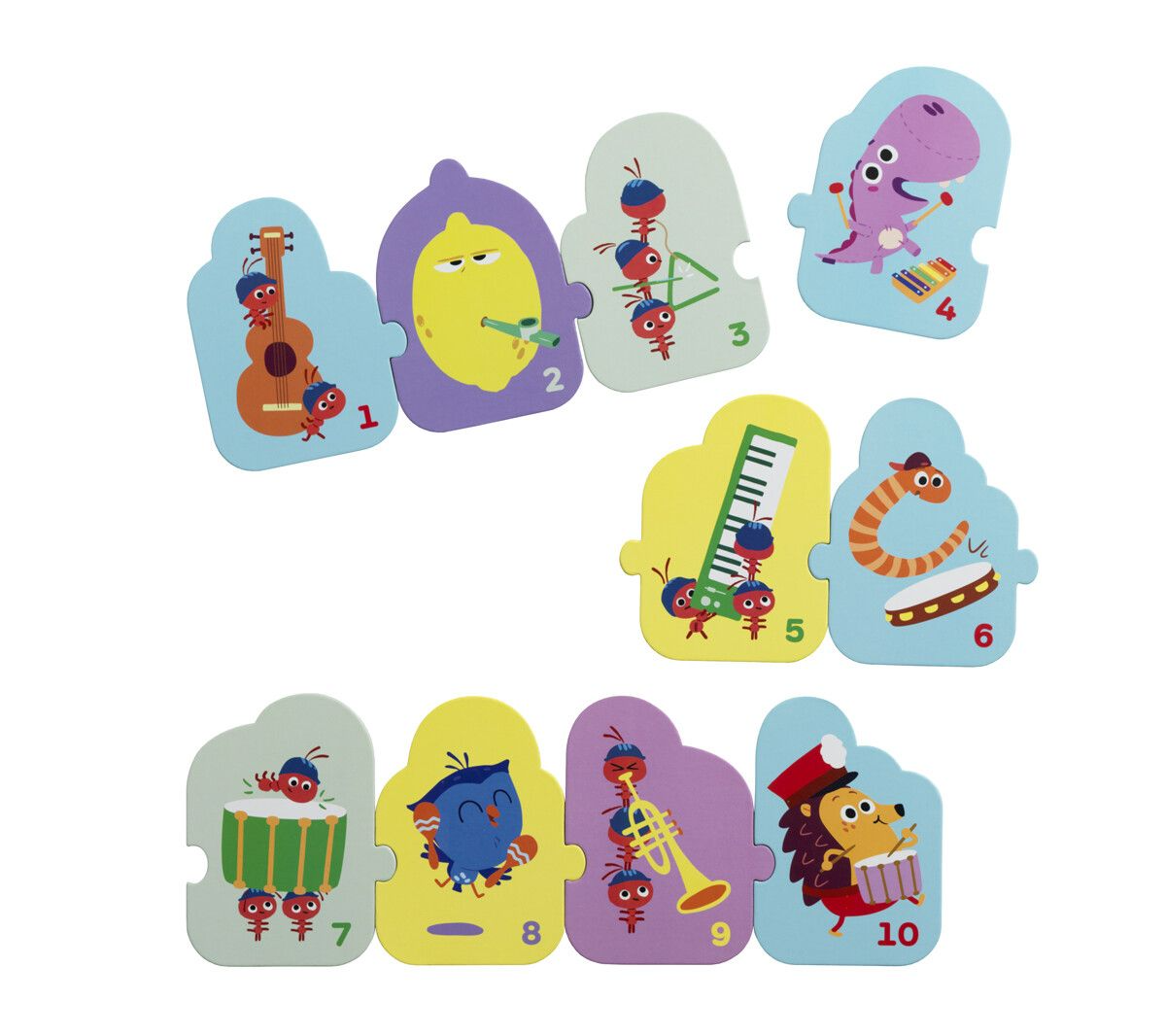 Image of Puslespill m. 10 brikker - Pinnsvinet Børste