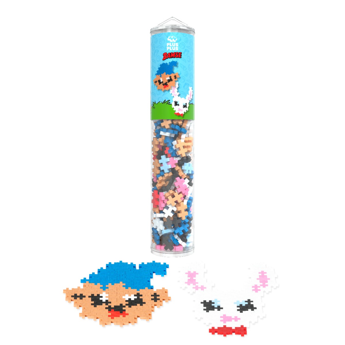 Image of Plus-Plus i rør - Bamse & Lille Hopp, 240 stk.