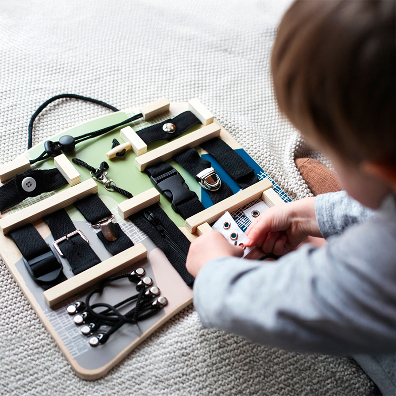 Image of Finmotorikkbrett - Glidelås, lisser og spenner
