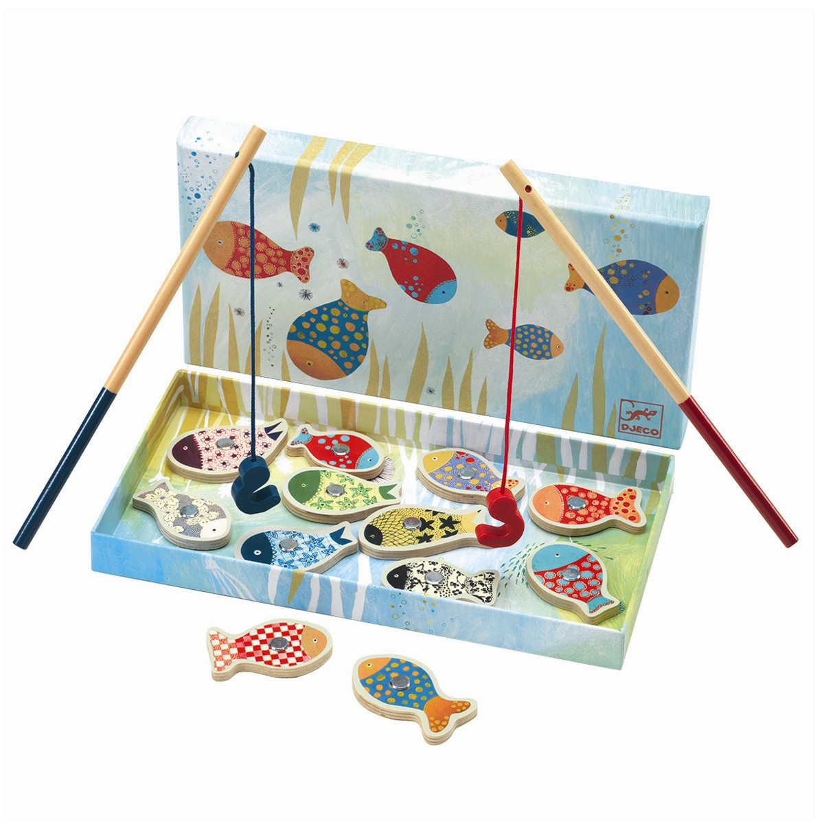 Image of Fiskespill, magnetisk - Mønstrede fisk