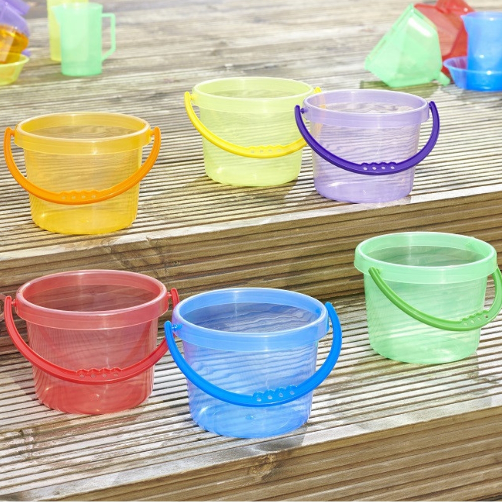 Image of Bøtter - Gjennomsiktige, 6 stk