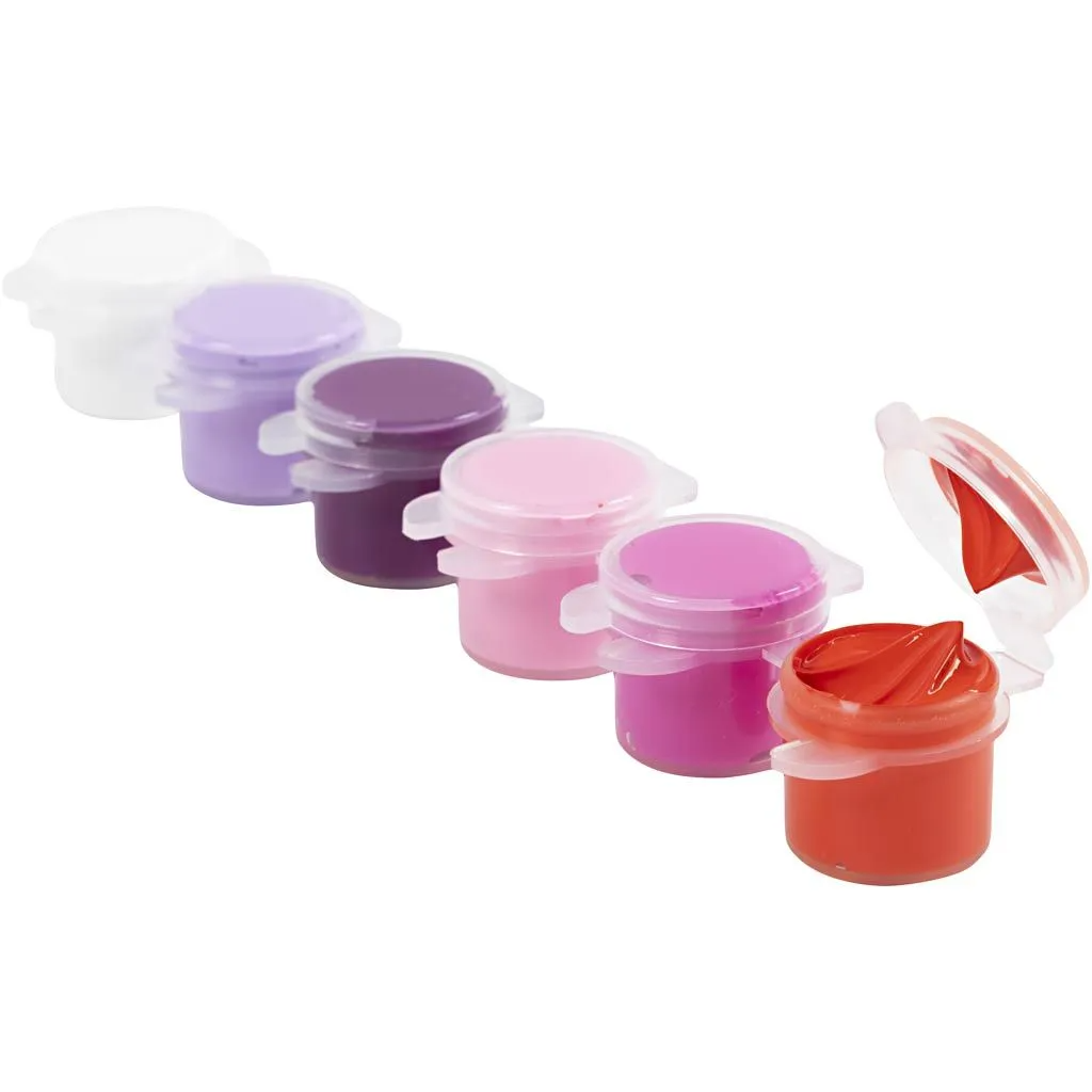 Image of Hobbymaling - Lilla/rosa, 6 x 5 ml