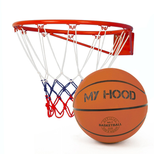 Image of Basketballkurv med ball
