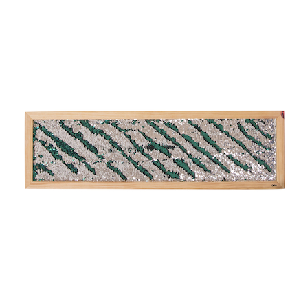 Image of Veggpanel m. pailletter - Sølv, 1 stk