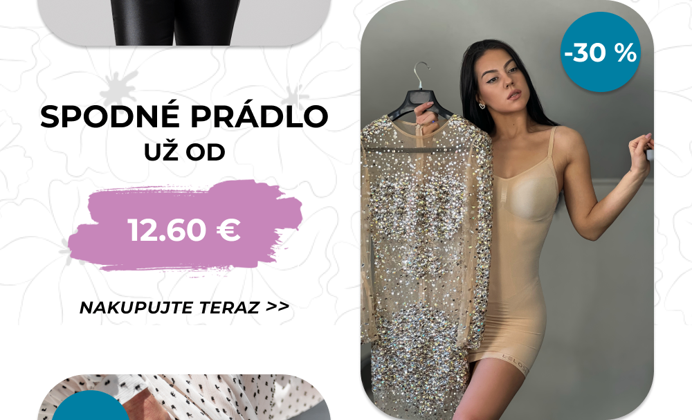 SPODNÉ PRÁDLO - UŽ OD 12.60 €