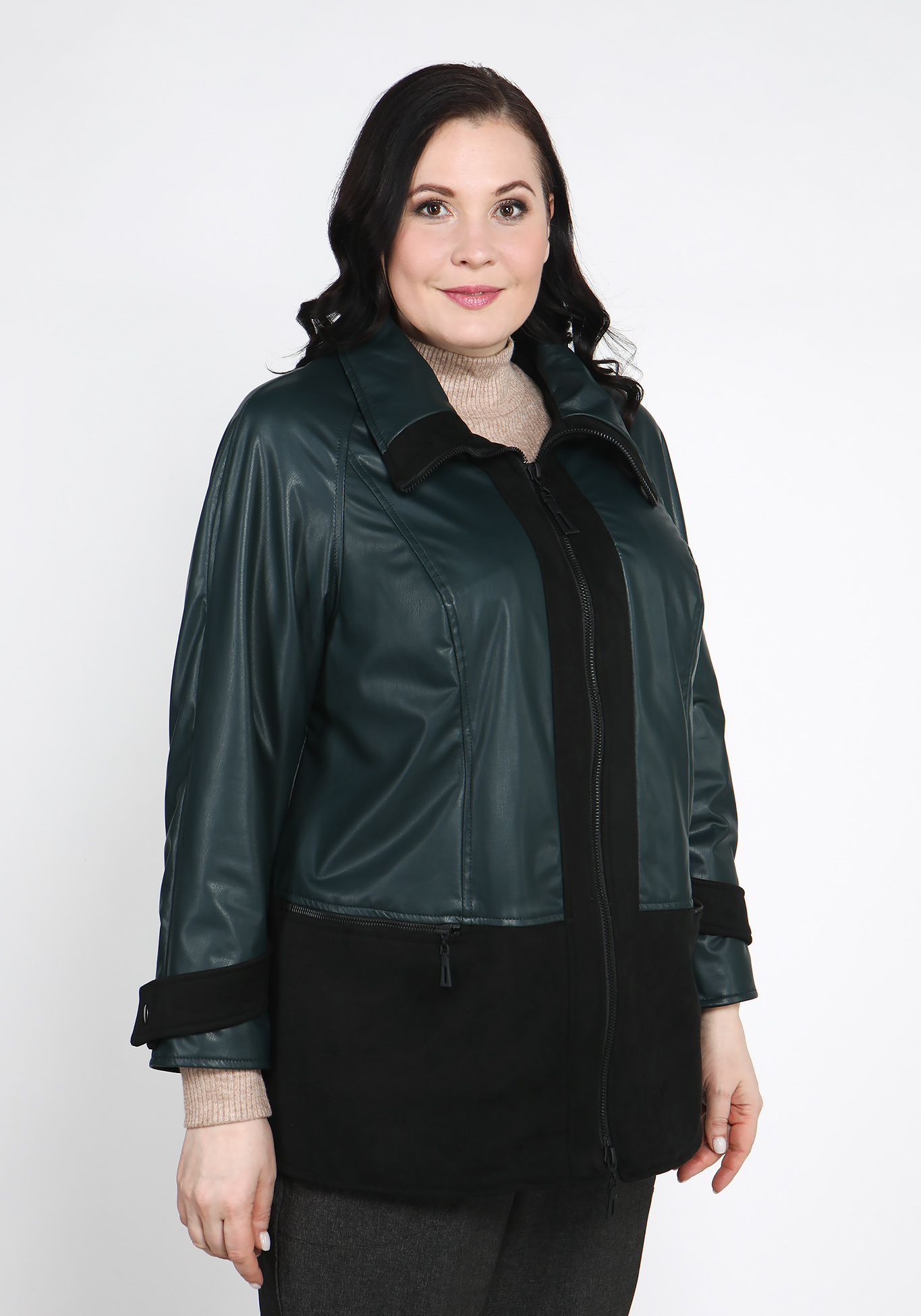 Куртка из экокожи на молнии