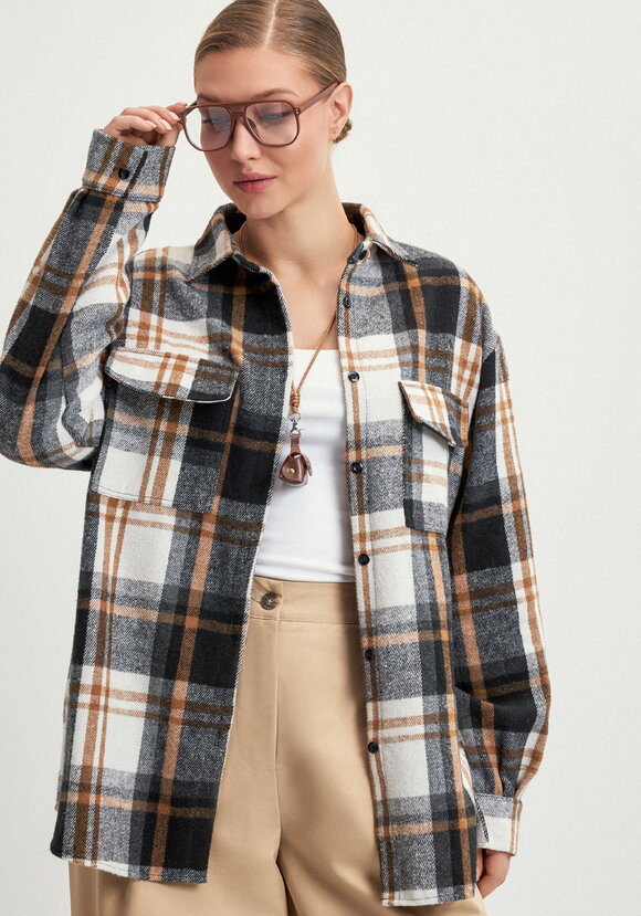 Рубашка фланелевая в клeтку