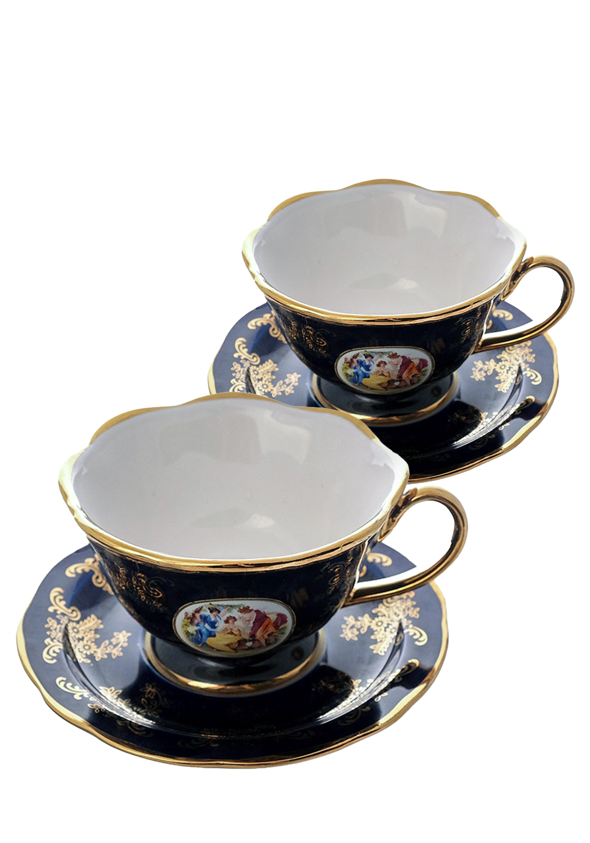 Чайная пара кобальт "Мадонна", 2 шт.