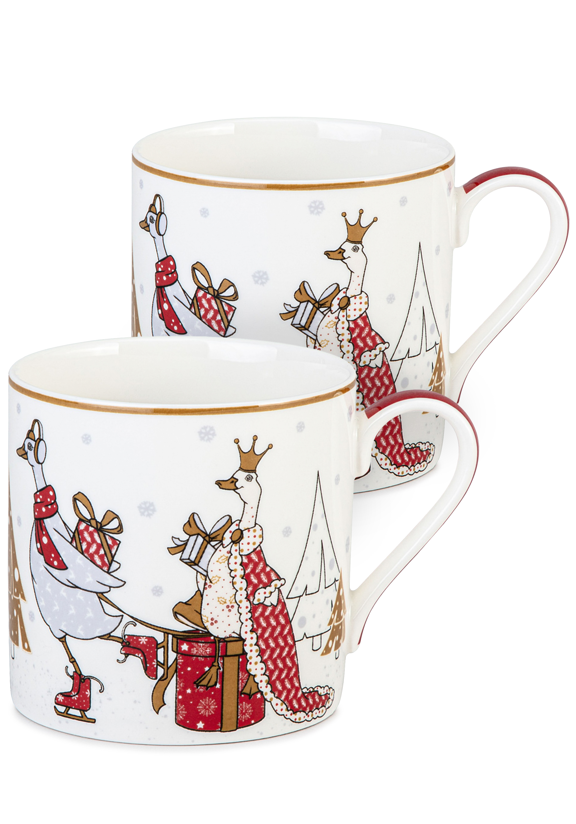 Кружки из фарфора "Семейный праздник", 2 шт.