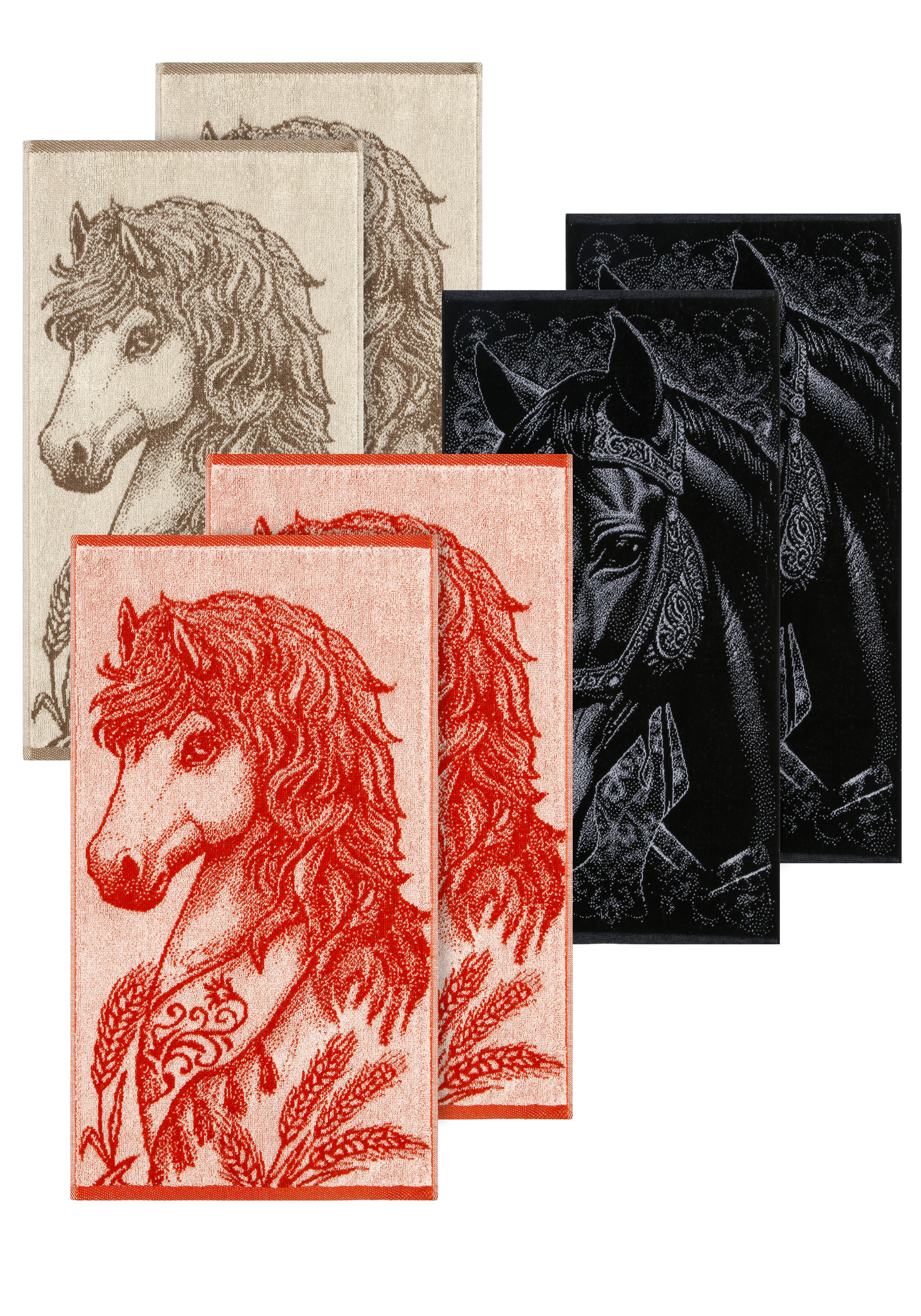 Полотенце махровое "Символ года", 6 шт.