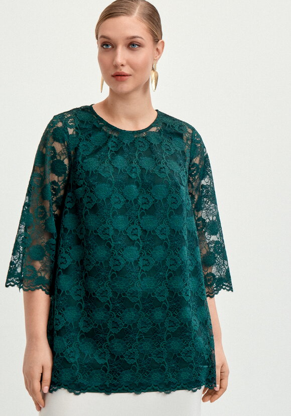Туника из кружева с топом