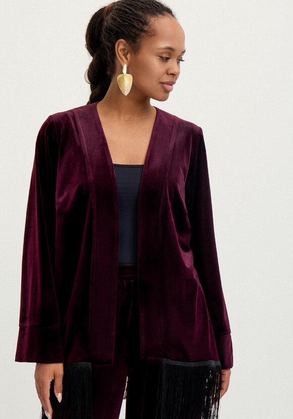 Кардиган с бахромой 