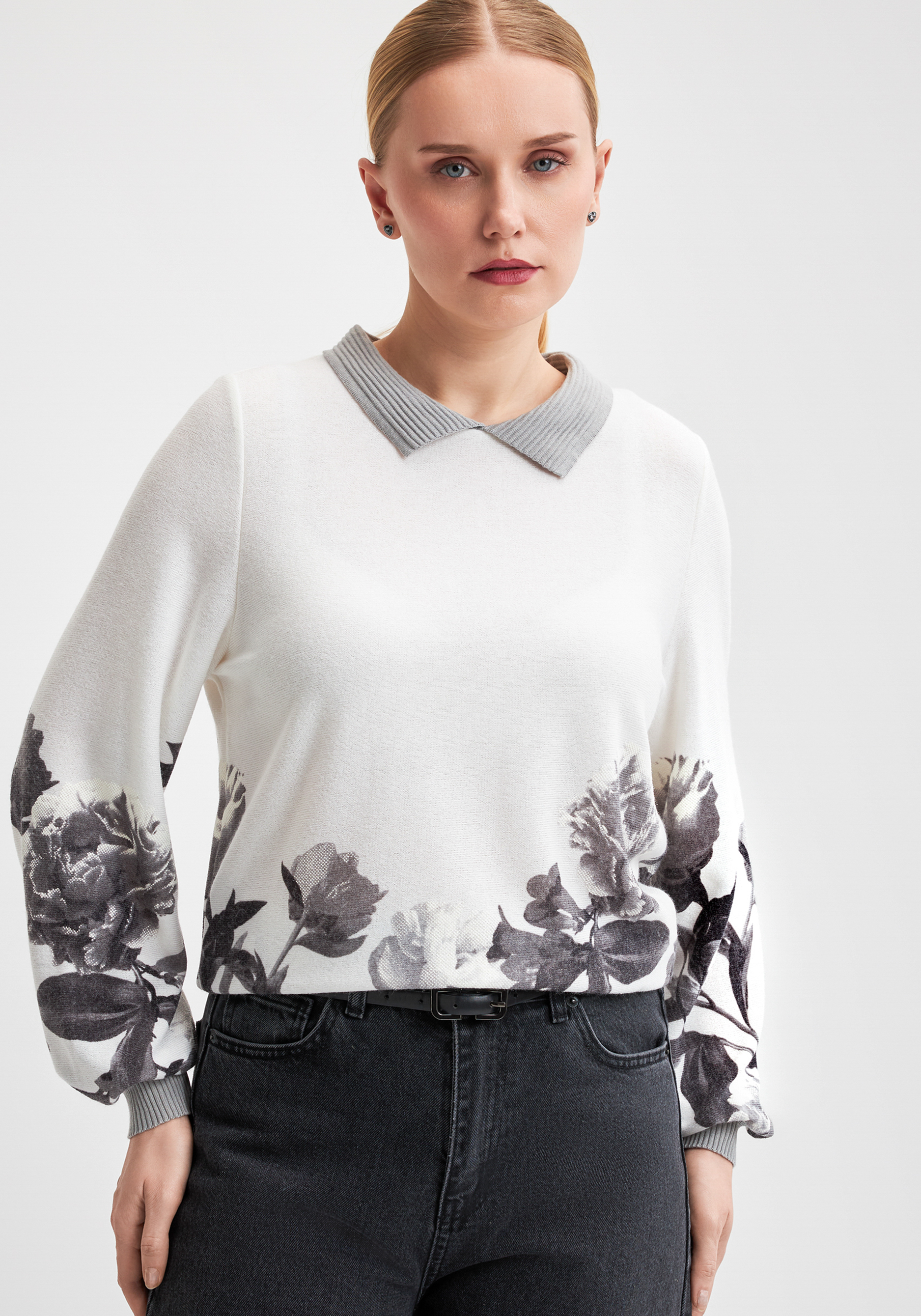 Джемпер "Снежный сад"