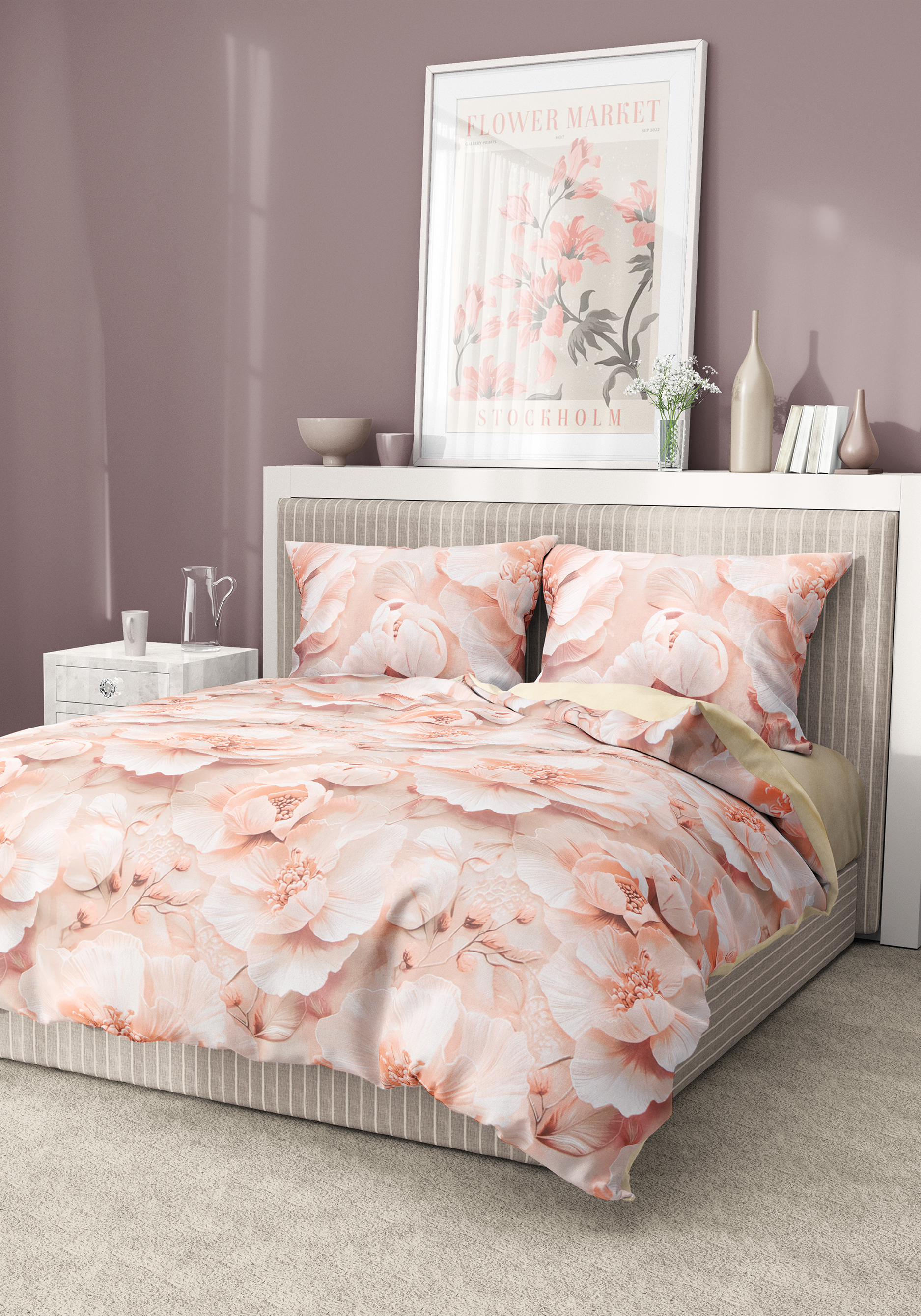 КПБ поплин 3D "Амалия"