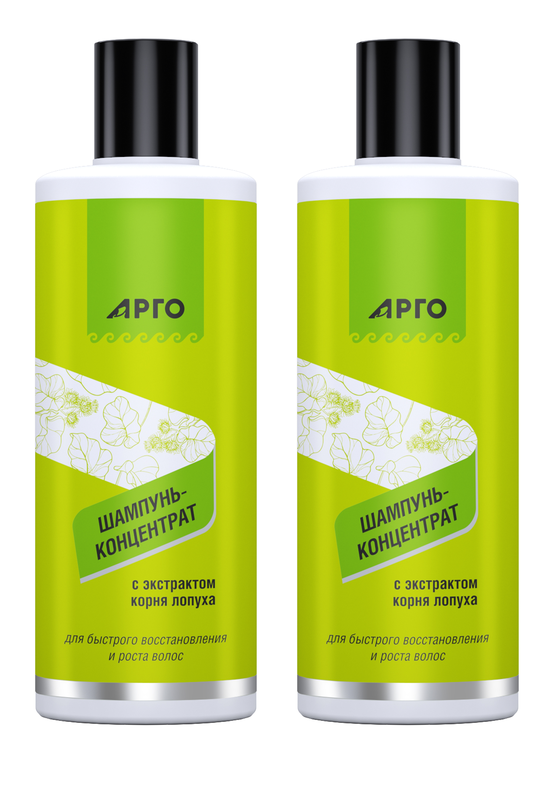 Шампунь-концентрат с корнем лопуха, 2 шт.