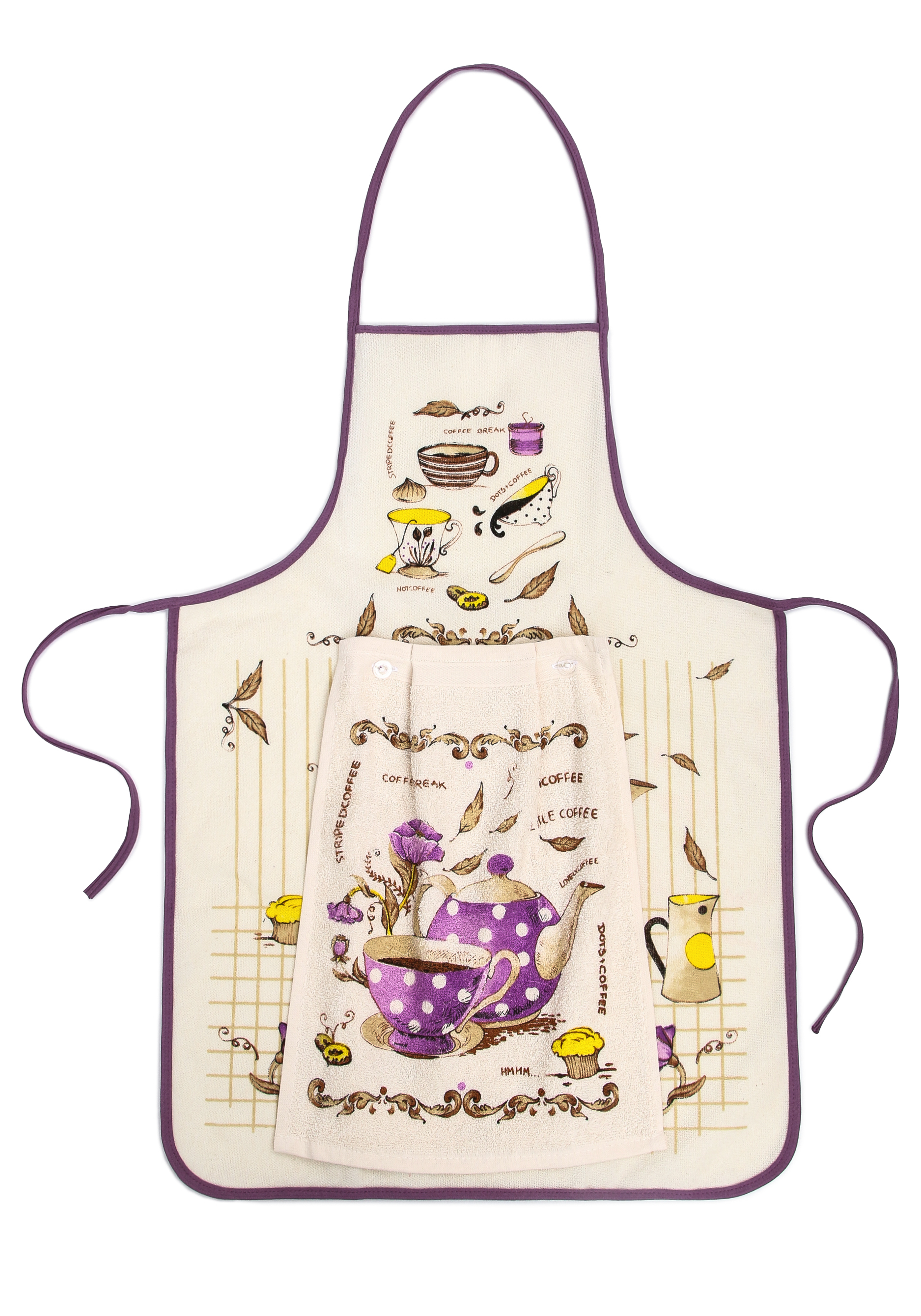 Фартук прорезиненный с полотенцем