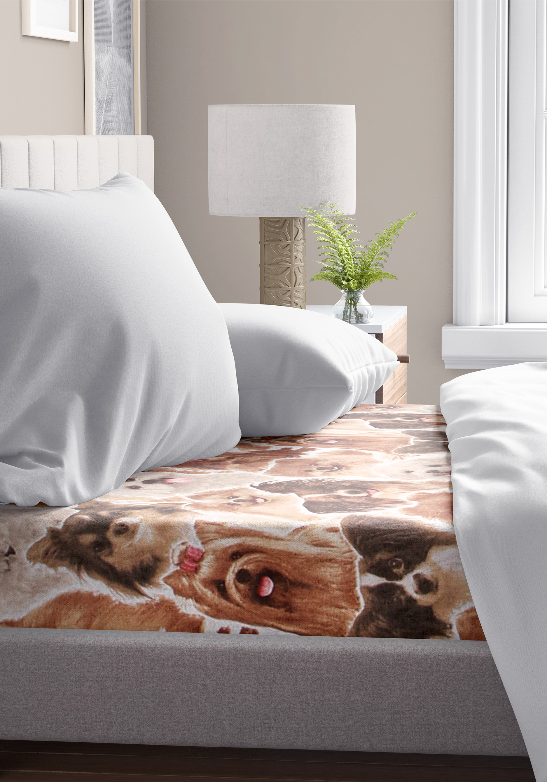 Простыня из бязи "Лучший друг"