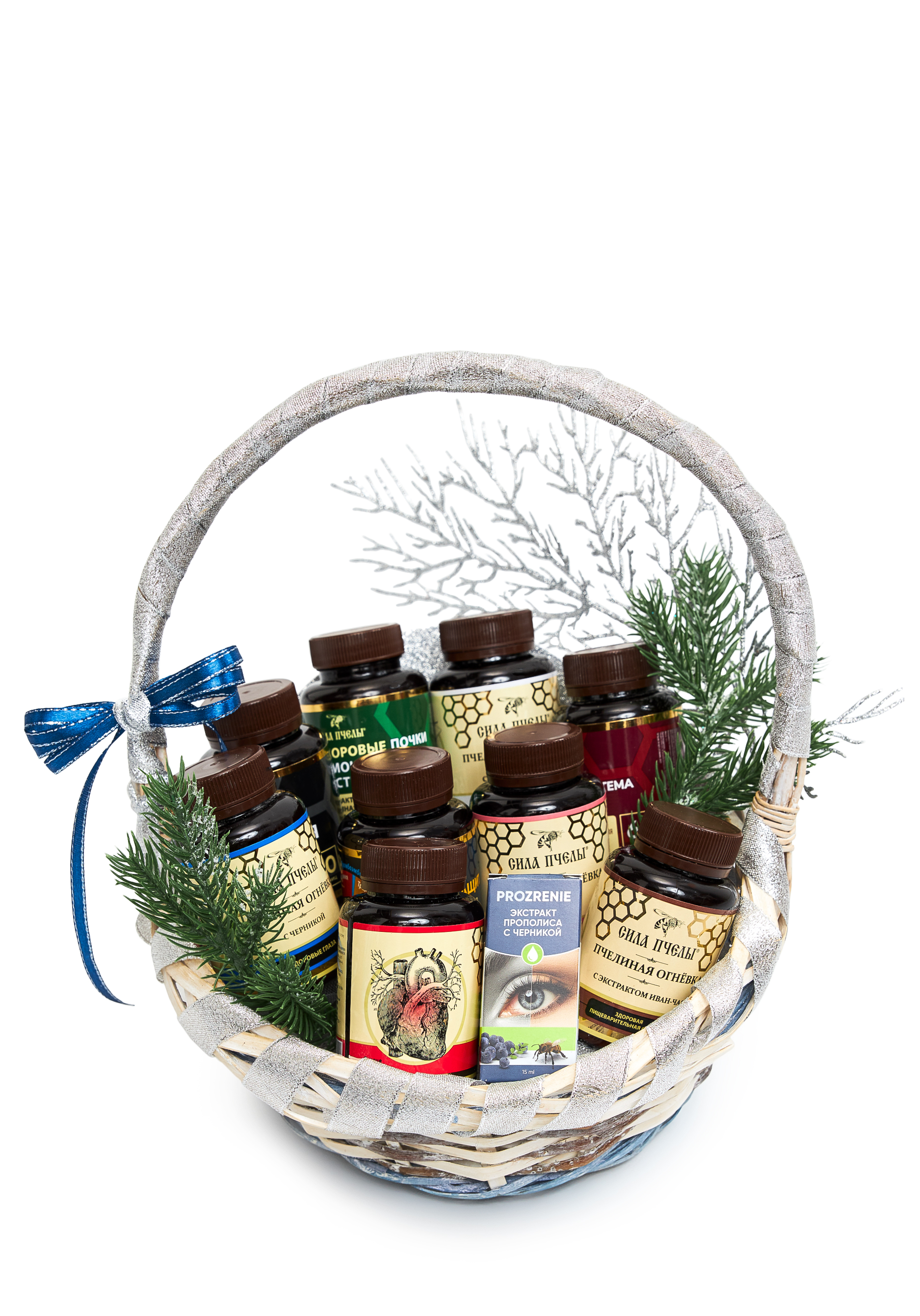 Новогодняя подарочная корзина "Сила пчелы"
