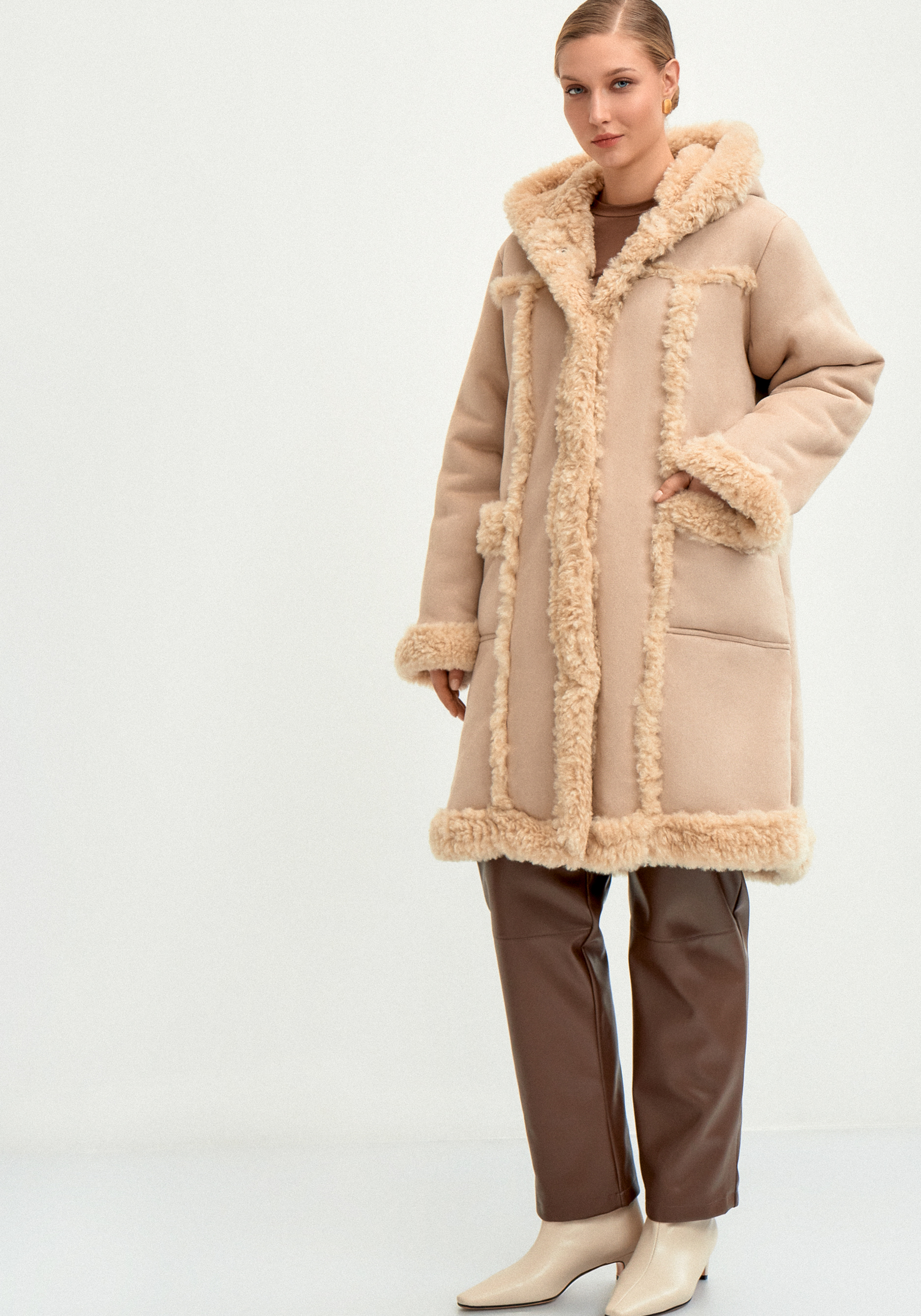 Полупальто с экомехом "Раиля"