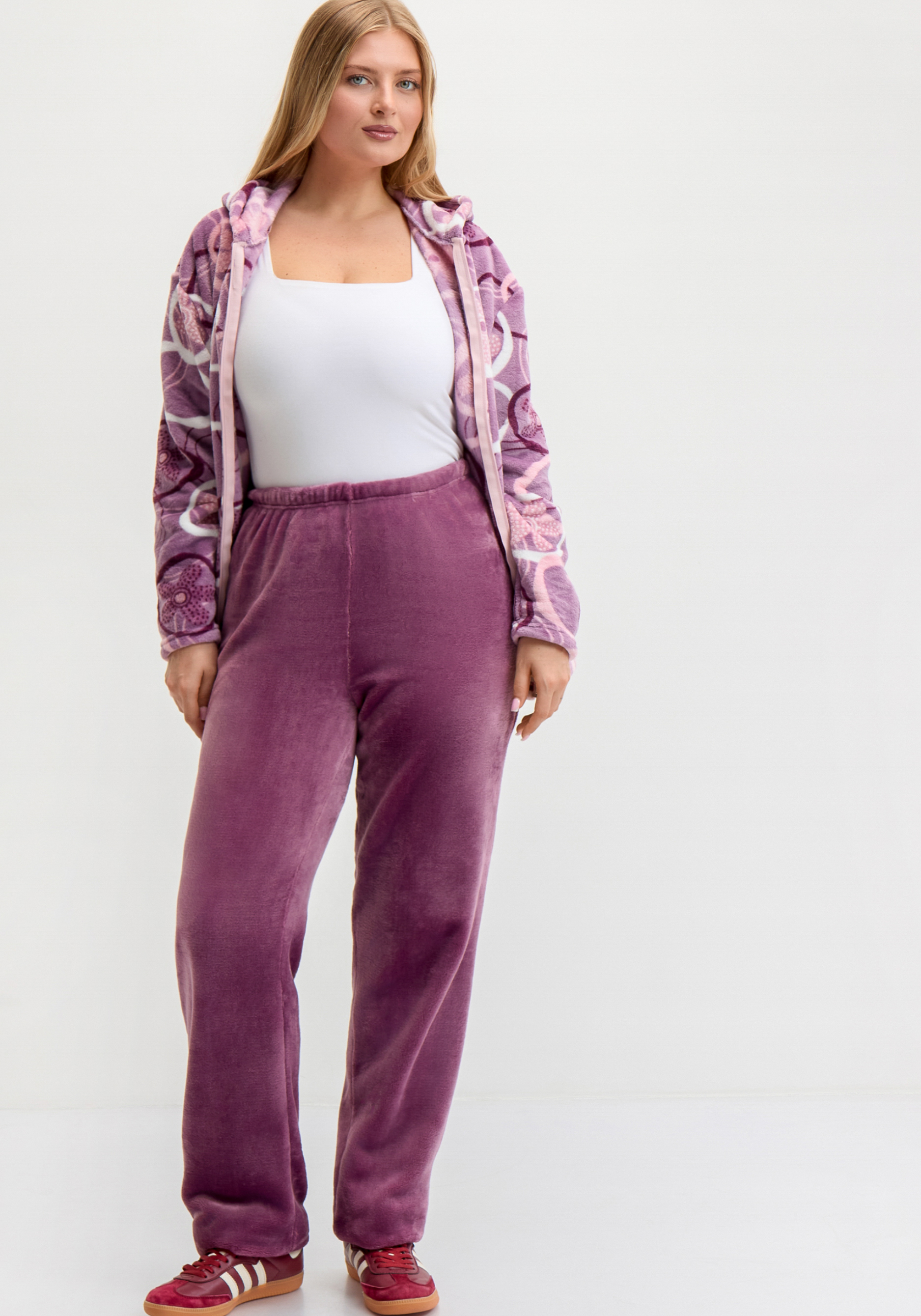 Брюки утеплённые на эластичной ленте