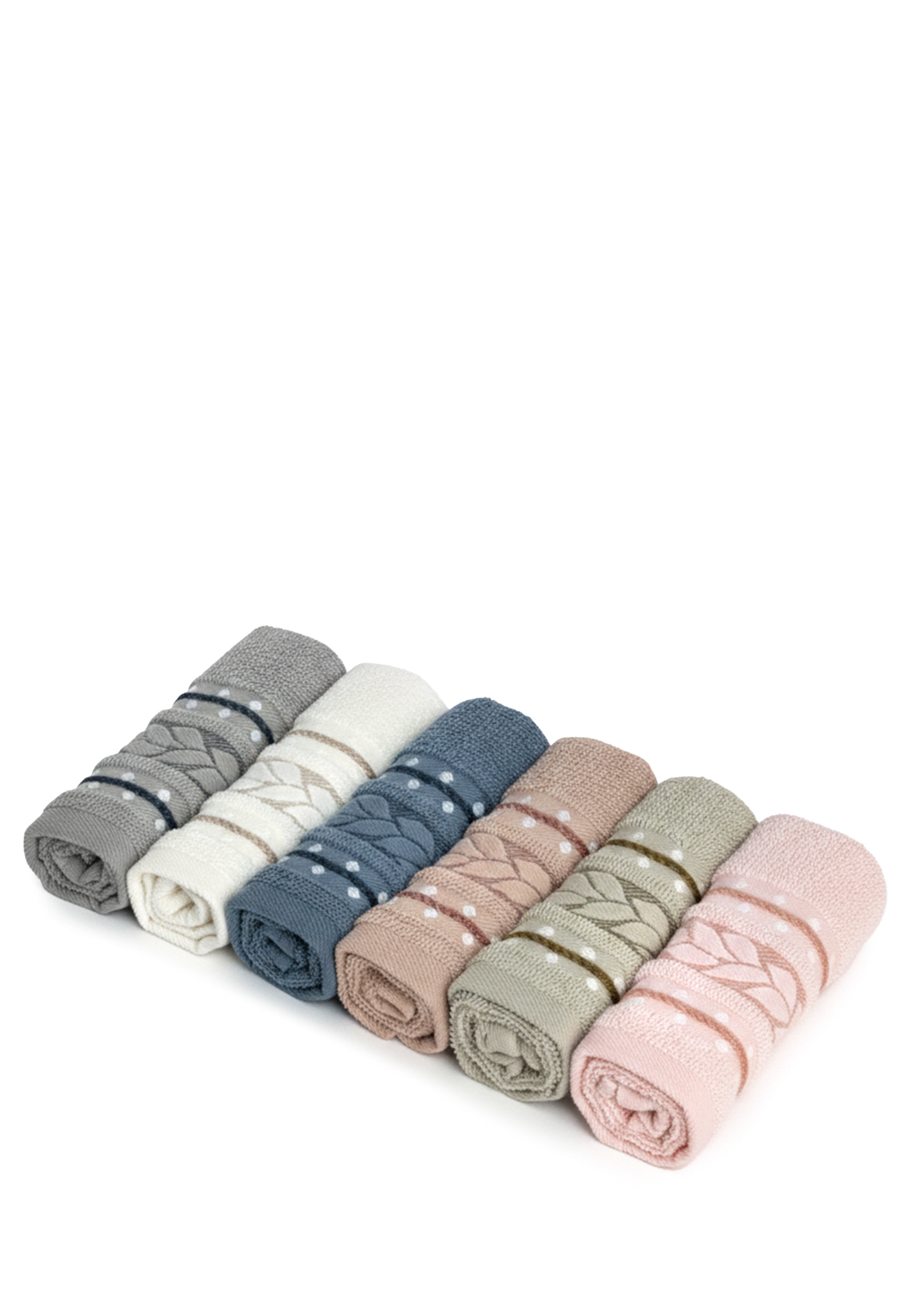 Полотенца махровые в коробке, 6 шт.