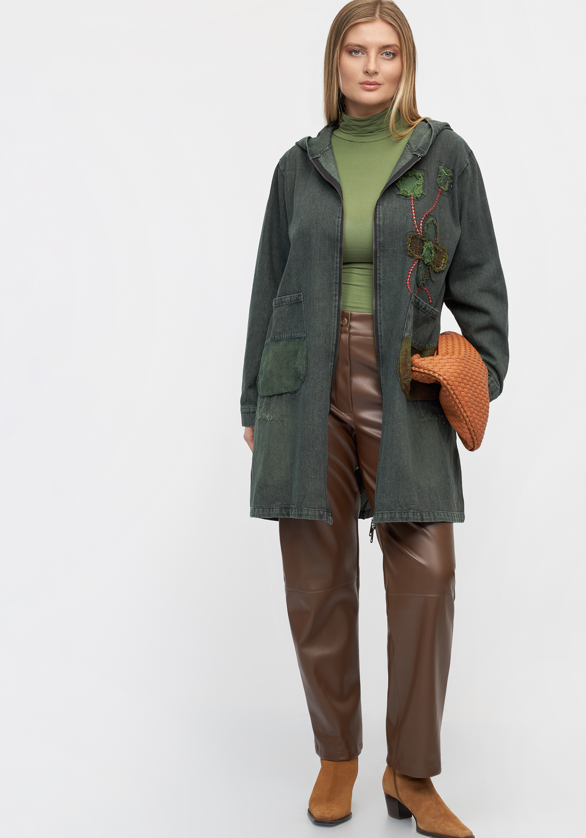 Джинсовая куртка "Дыхание леса"